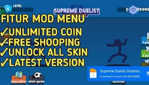 Supreme Duelist Stickman MOD APK – Unlimited Coins & Customizations 2